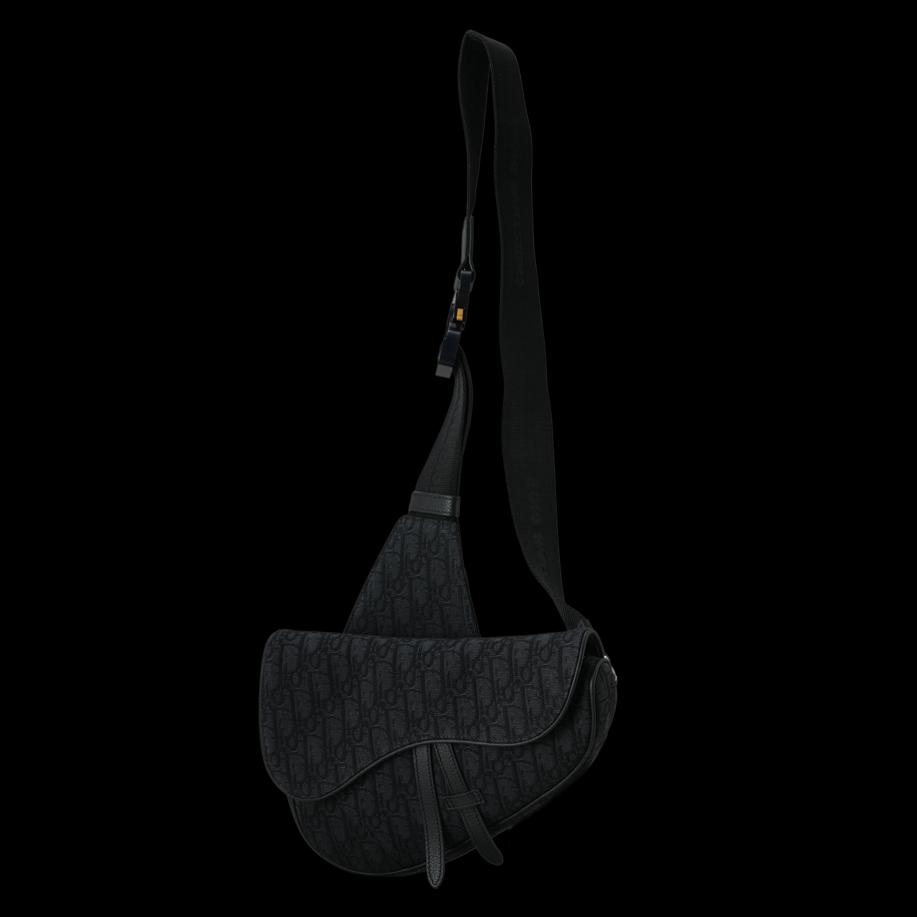 CHRISTIAN DIOR(USED)크리스찬디올 오블리크 새들백 미듐